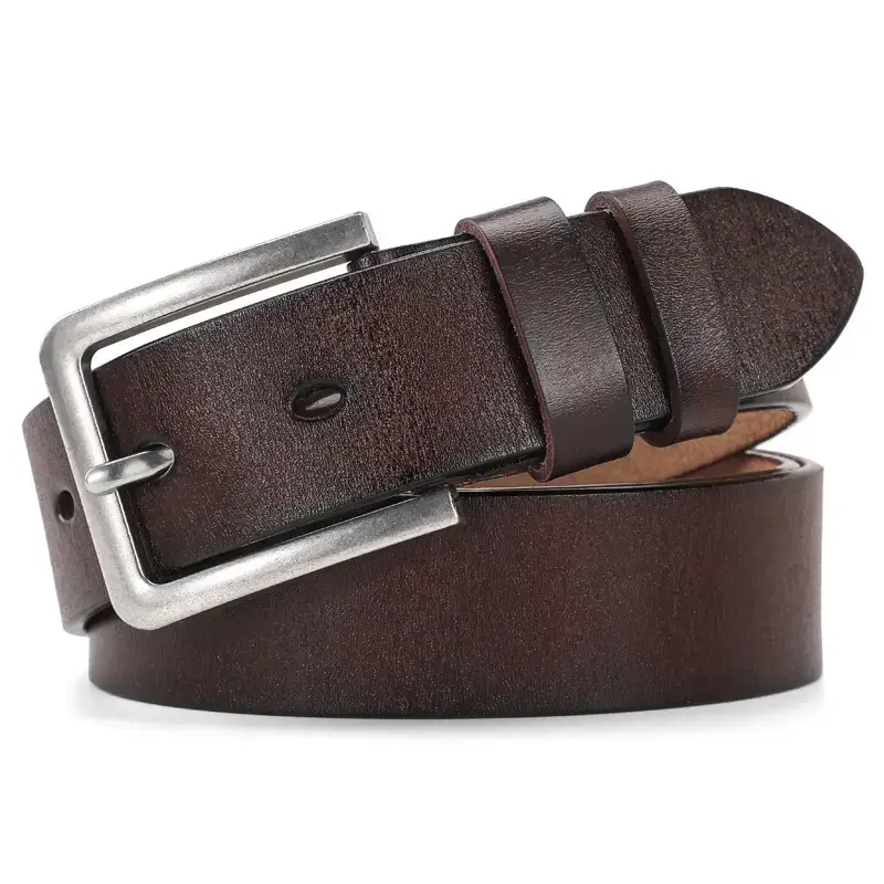 New Men's Antique Leather Buckle Belt Foreign Trade — feature 13