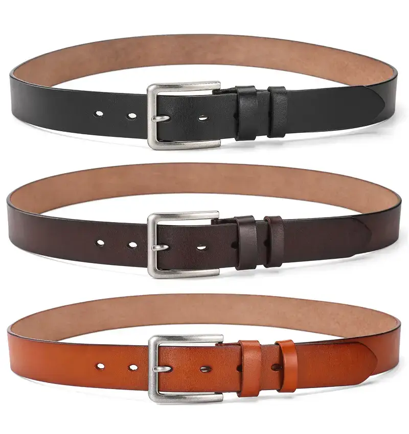 New Men's Antique Leather Buckle Belt Foreign Trade — feature 6