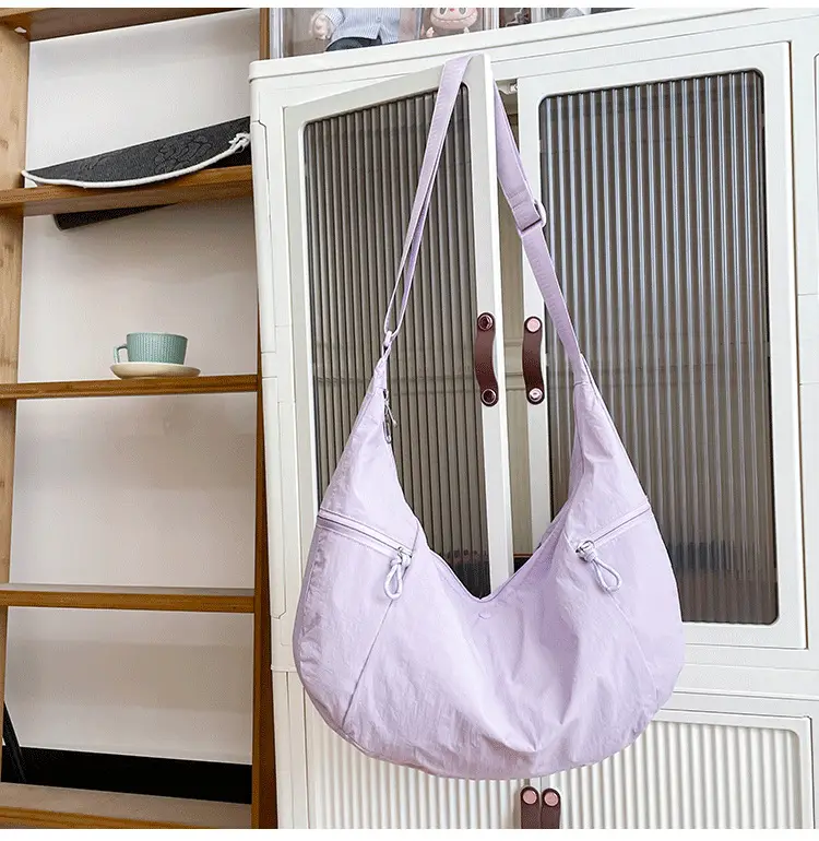Lilac Nylon Messenger Bag 2024 with 2 Pcs — feature 35