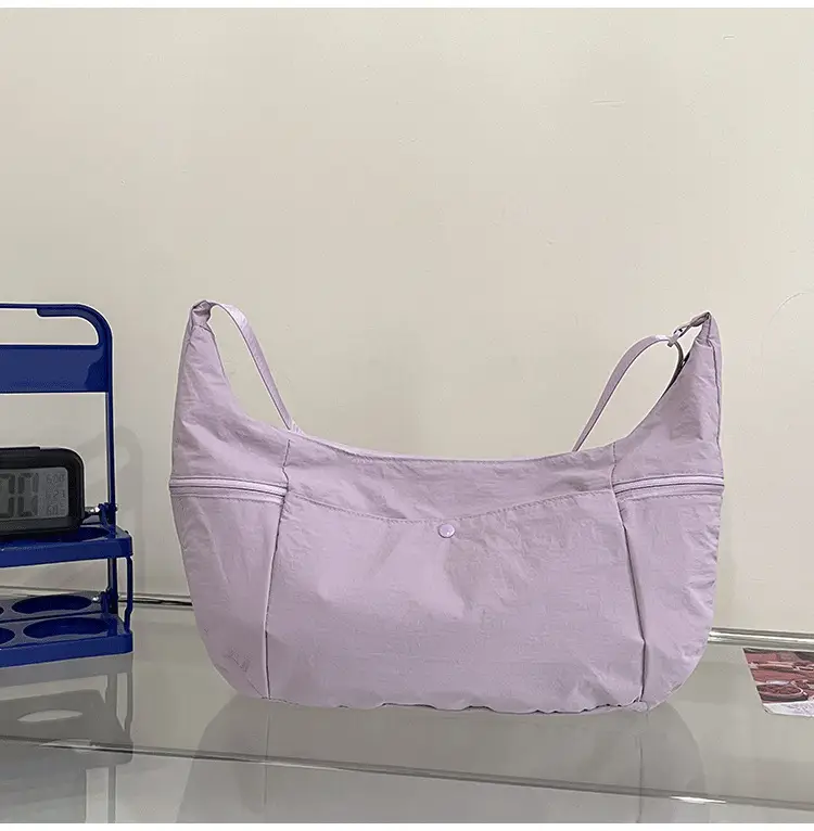 Lilac Nylon Messenger Bag 2024 with 2 Pcs — feature 37
