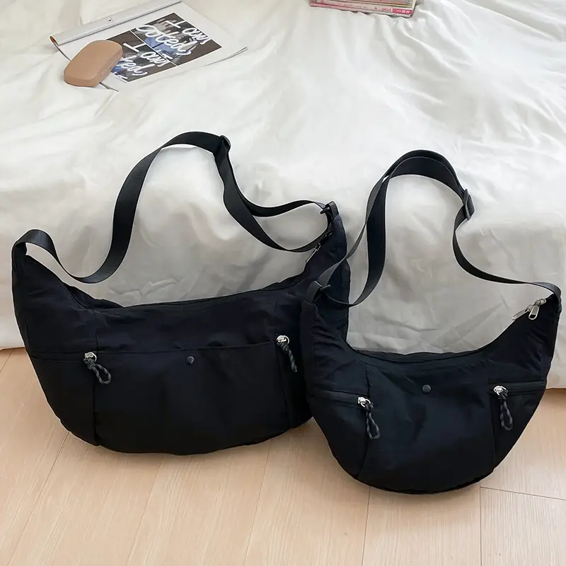 Lilac Nylon Messenger Bag 2024 with 2 Pcs