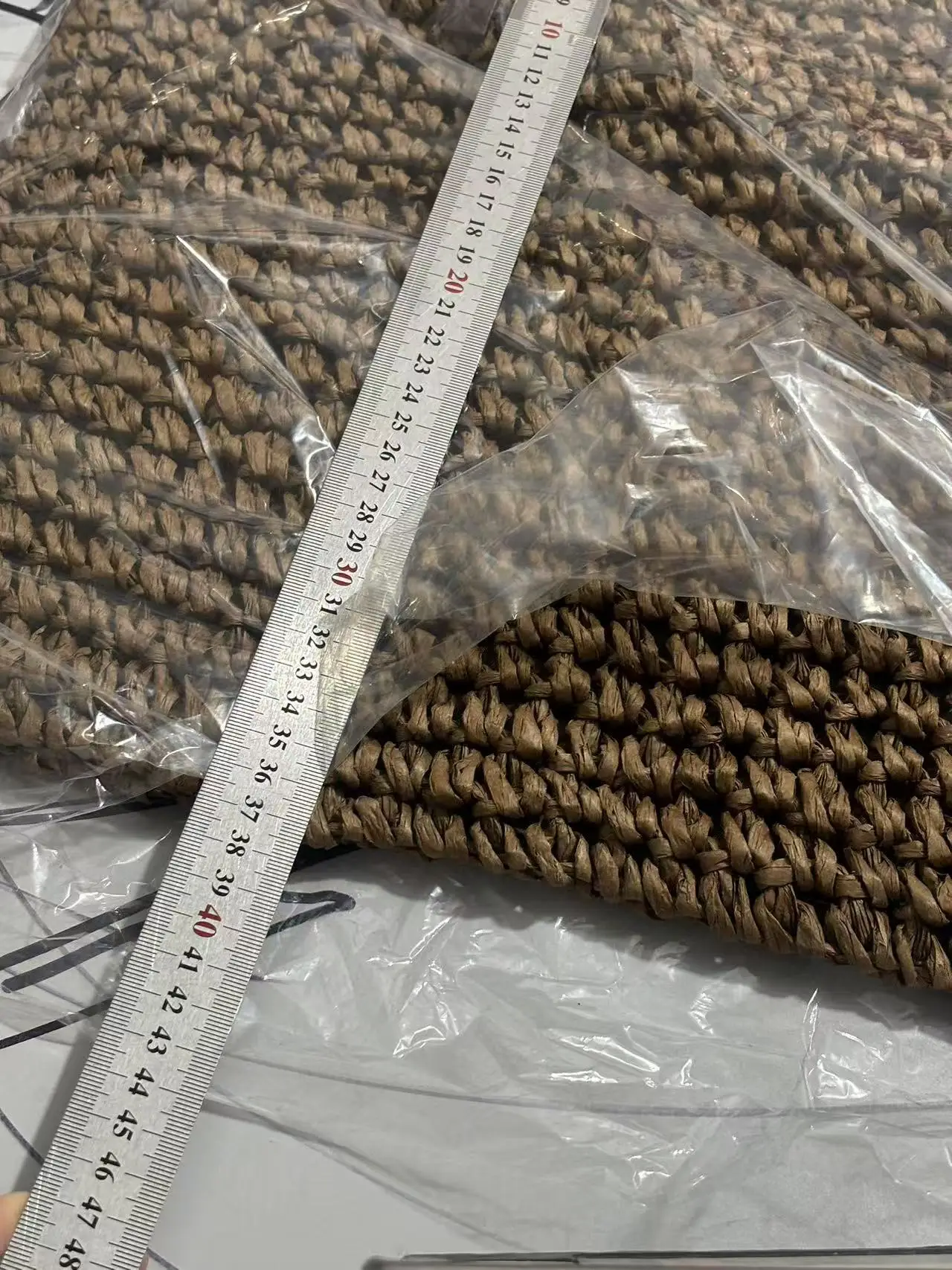 Women's Large Capacity Crochet Straw Tote Bag — feature 3