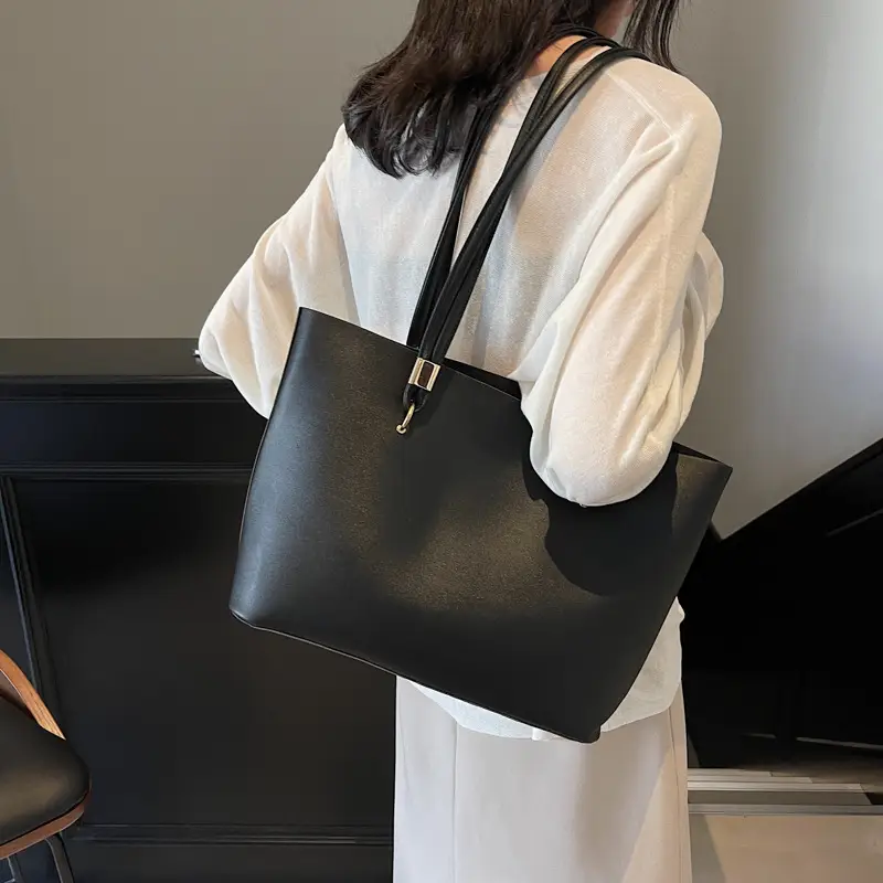 High-end Women's Large Capacity Shoulder Bag White