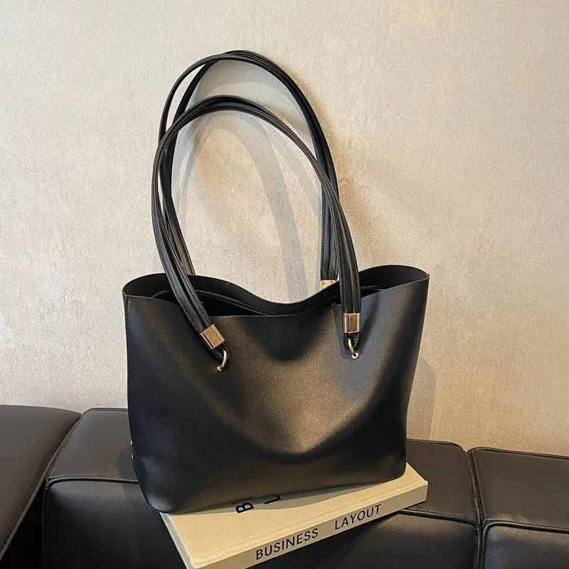 High-end Women's Large Capacity Shoulder Bag White