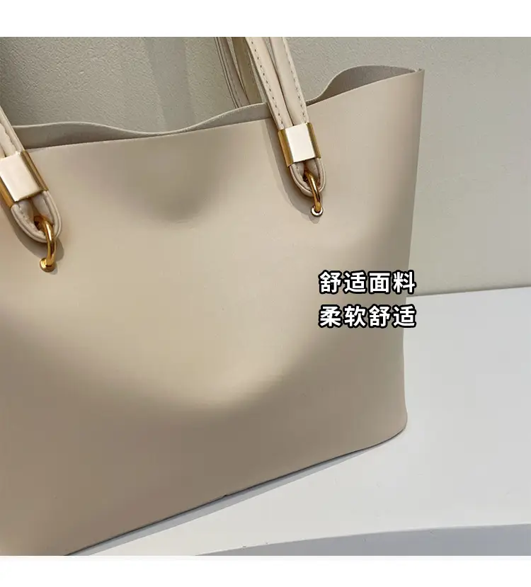 High-end Women's Large Capacity Shoulder Bag White — feature 5