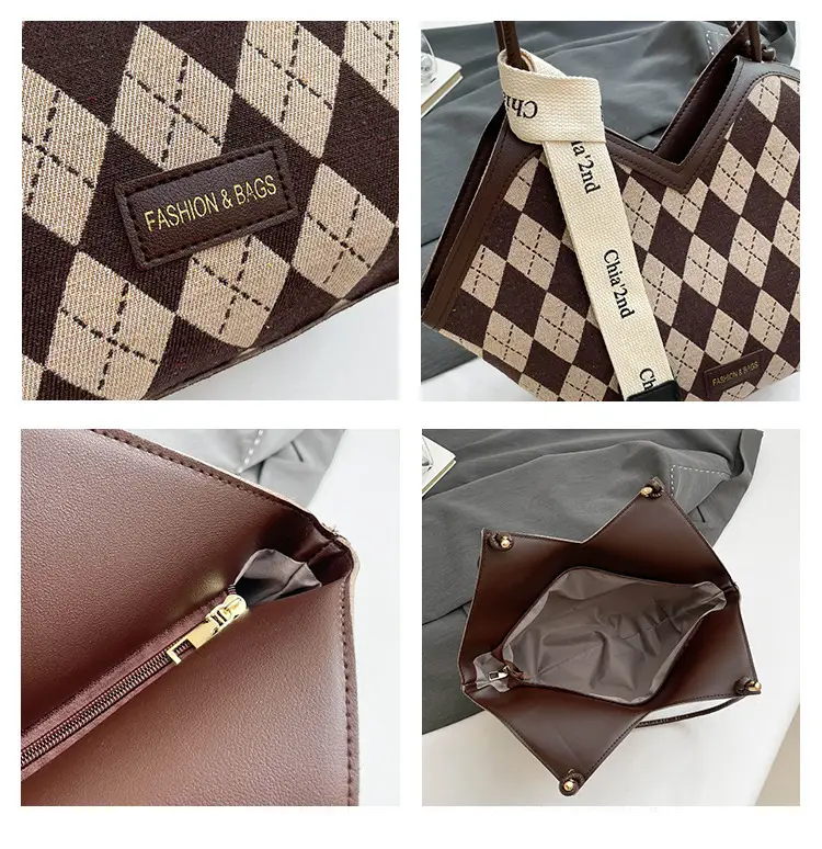 Women Plaid Shoulder Bag Winter Commuter Large Capacity — feature 10