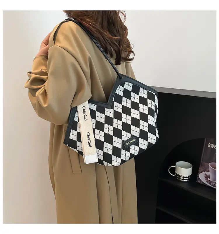 Women Plaid Shoulder Bag Winter Commuter Large Capacity — feature 20