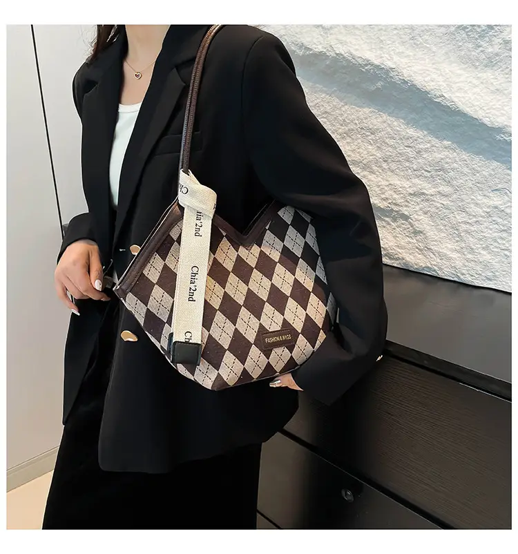 Women Plaid Shoulder Bag Winter Commuter Large Capacity — feature 28