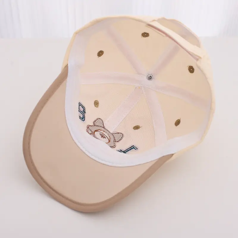 Yellow Cartoon Bear Cap for Kids Summer Sun Hat — feature 16
