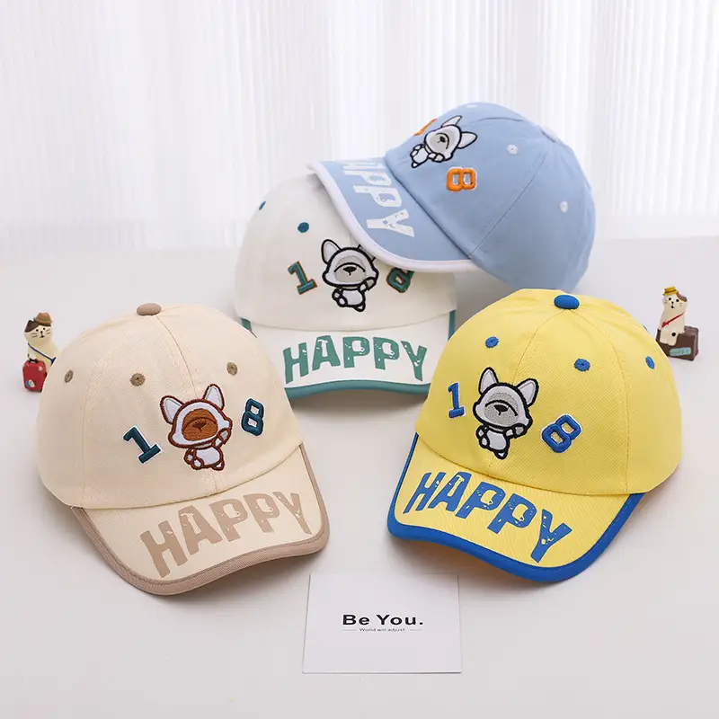 Yellow Cartoon Bear Cap for Kids Summer Sun Hat — feature 4