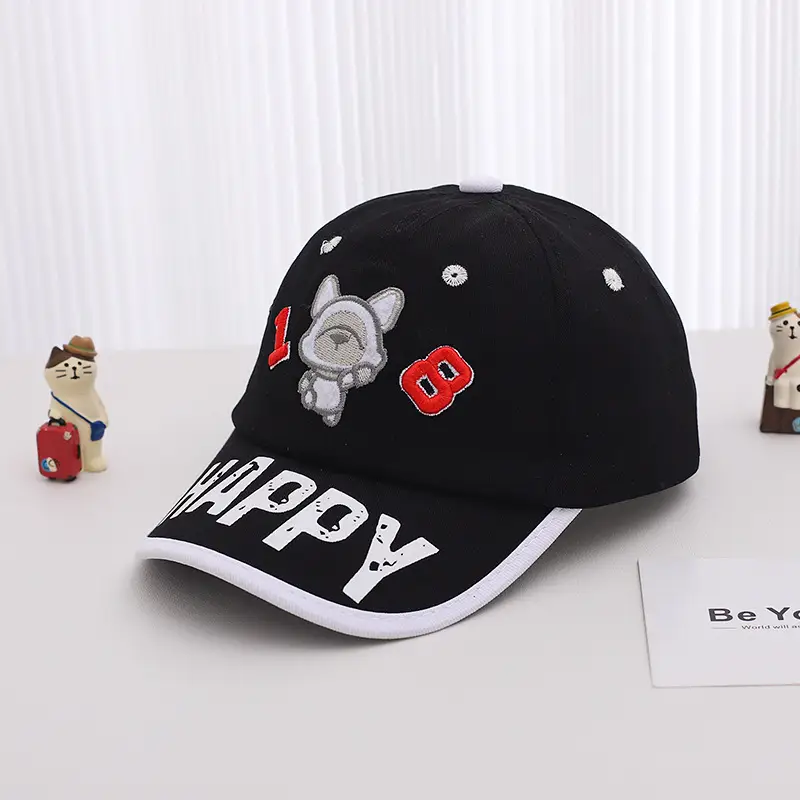 Yellow Cartoon Bear Cap for Kids Summer Sun Hat