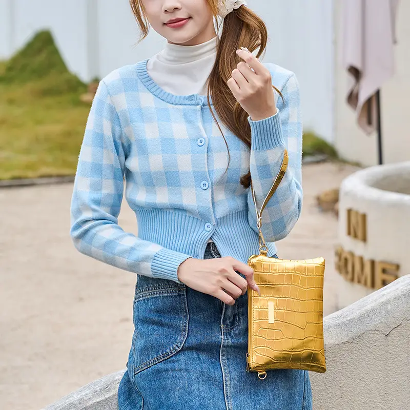 Retro Style Ladies Crossbody Bag with Stone Pattern