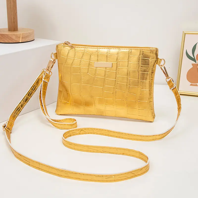 Retro Style Ladies Crossbody Bag with Stone Pattern