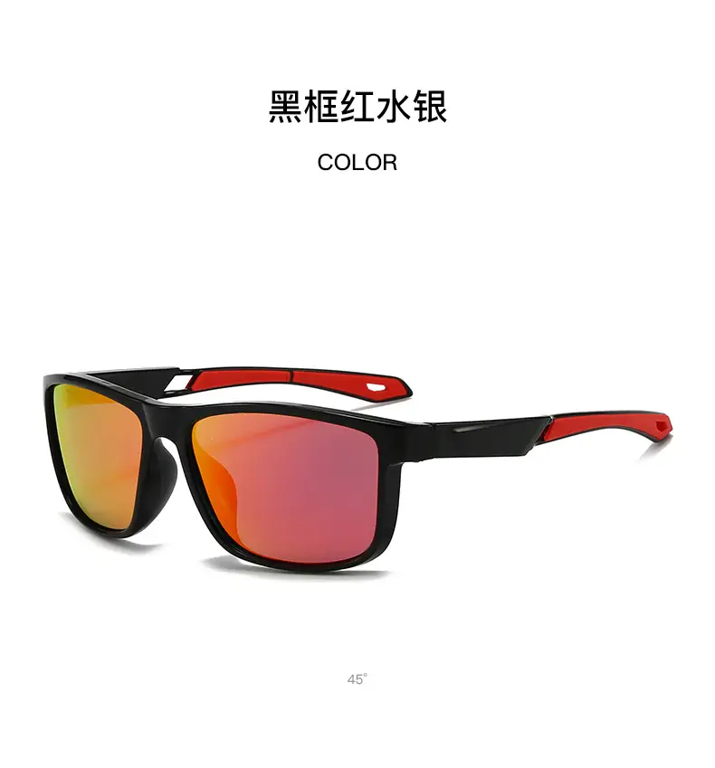 Men's Polarized Sunglasses Yellow Black Sports Driving Box Riding — feature 14