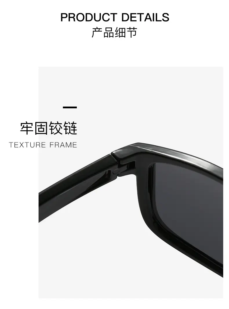 Men's Polarized Sunglasses Yellow Black Sports Driving Box Riding — feature 7