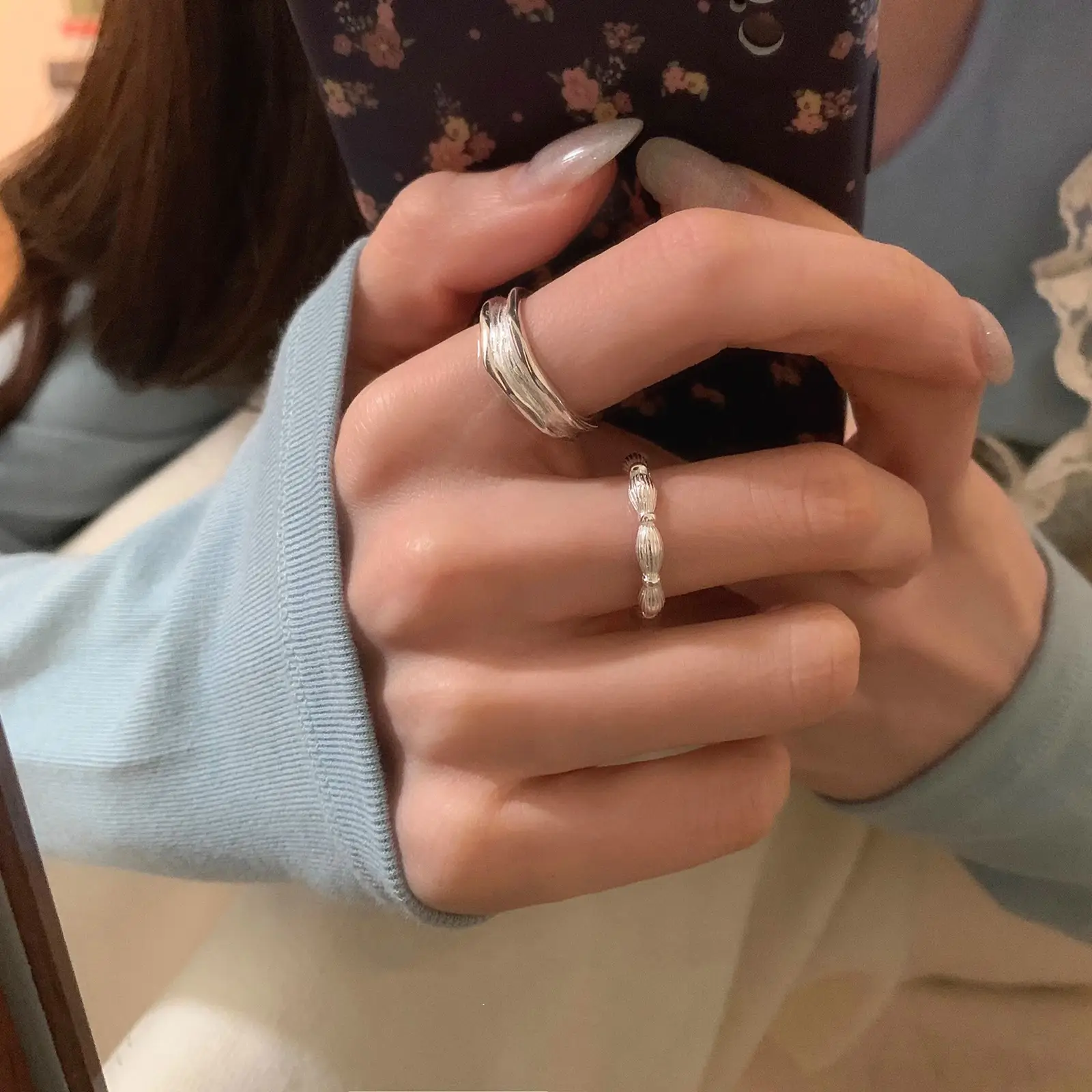 Adjustable Black Diamond Ring for Women — feature 5
