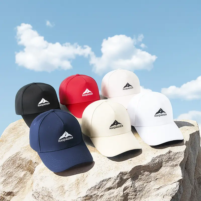 Women Cotton Baseball Cap Large Head High Top Sun Protection - Image 8