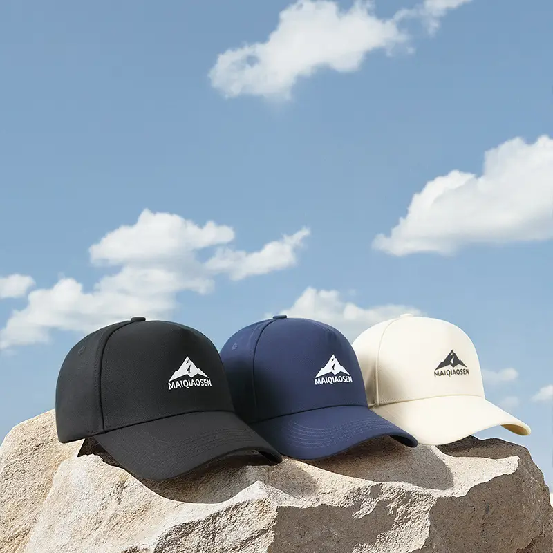 Women Cotton Baseball Cap Large Head High Top Sun Protection - Image 9