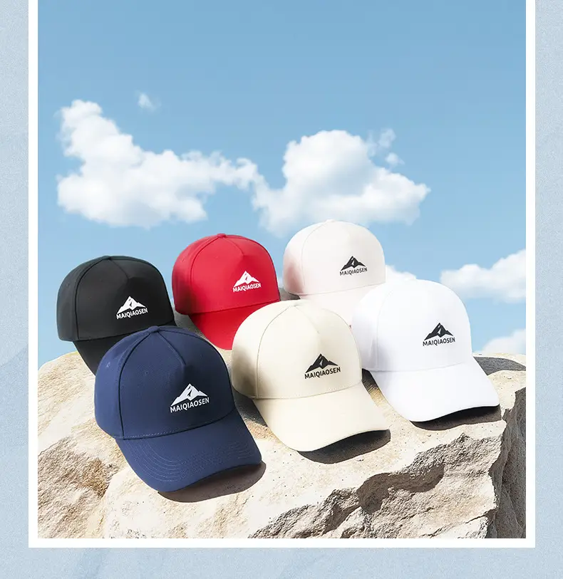 Women Cotton Baseball Cap Large Head High Top Sun Protection — feature 29