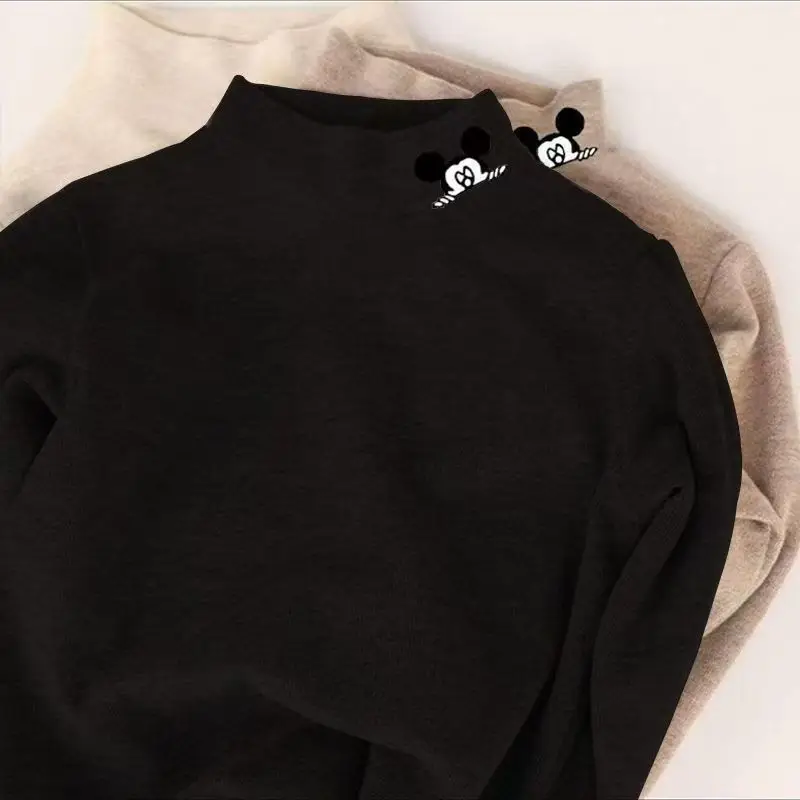 Autumn Winter Boys Velvet T-Shirt Black with Embroidered Design