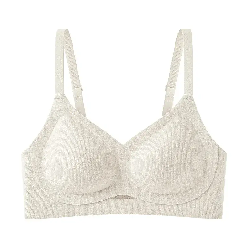 New Winter Jelly Striped Seamless Bra Upper Support