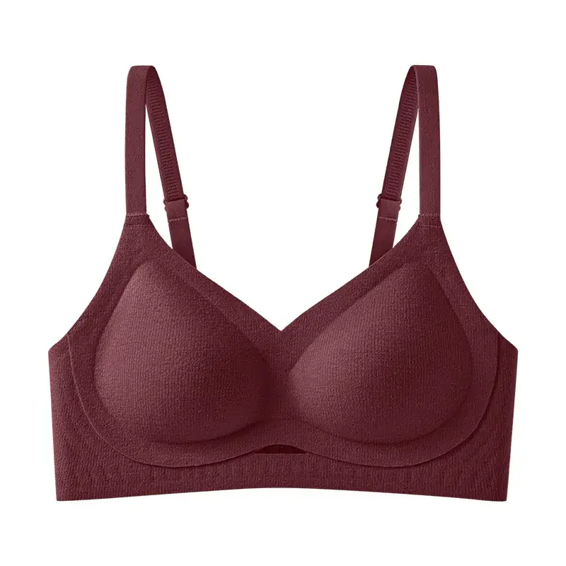 New Winter Jelly Striped Seamless Bra Upper Support