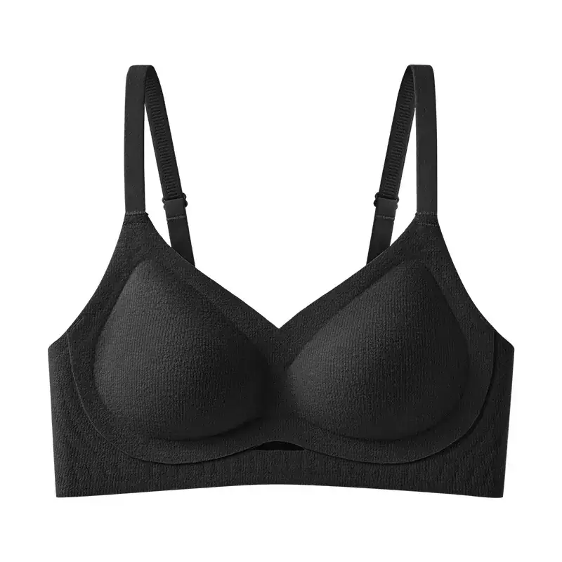New Winter Jelly Striped Seamless Bra Upper Support