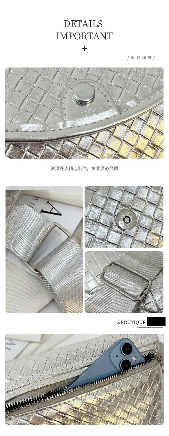 Women's Shoulder Bag Grey 2024 New Summer Casual Crossbody — feature 12