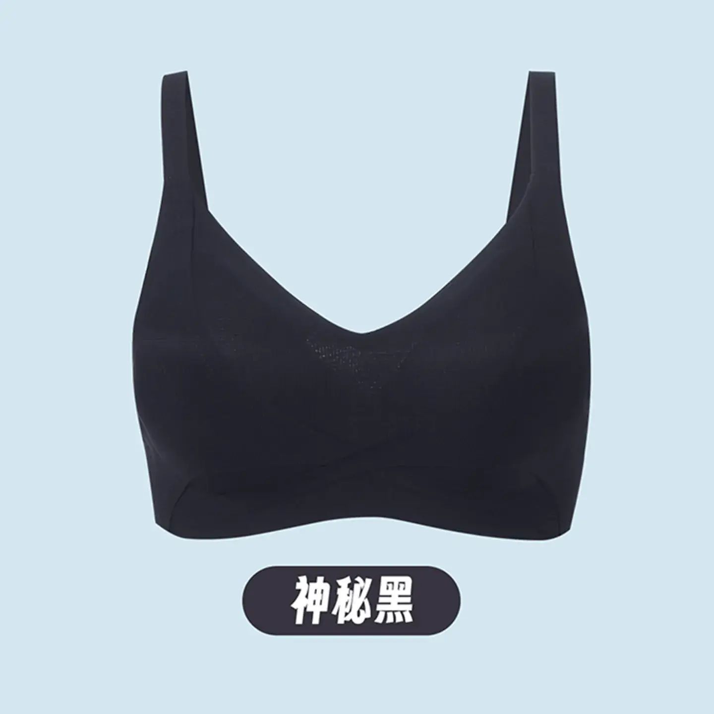 Women's White Wire-Free Jelly Bra Adjustable Push Up