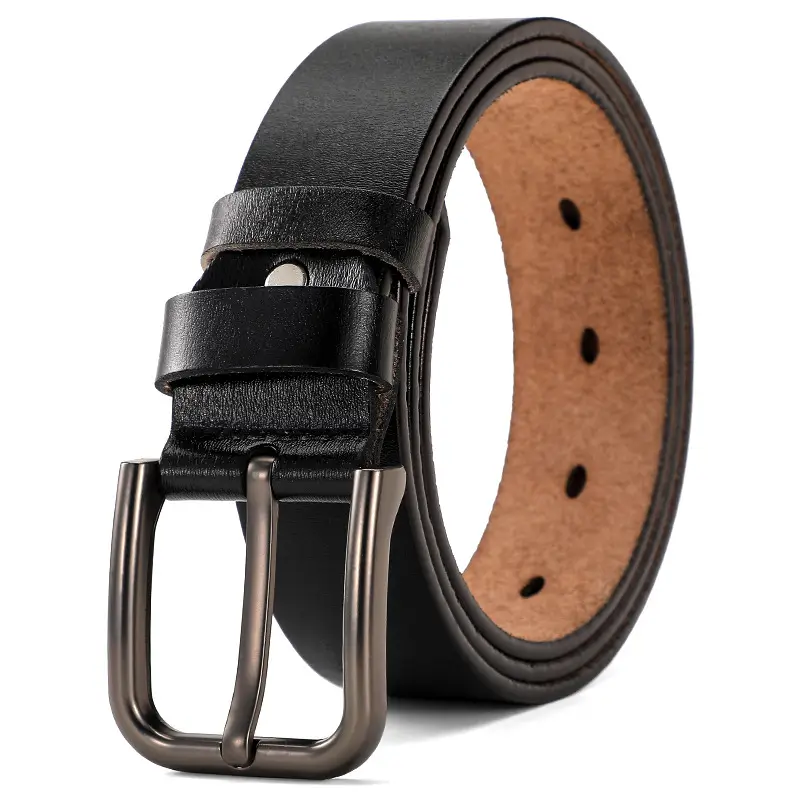 New Men's Antique Real Cowhide Buckle Belt — feature 8