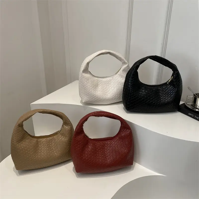 Vintage Woven Handbag Women's 2024 Winter New Fashion