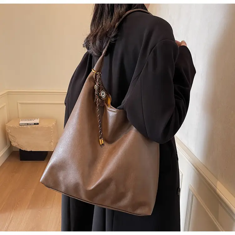 Vintage Work Commuter Bag Women Large 2024 Winter All-match Casual Shoulder Shopping Bag Tote Bag — feature 15