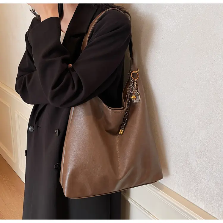 Vintage Work Commuter Bag Women Large 2024 Winter All-match Casual Shoulder Shopping Bag Tote Bag — feature 17