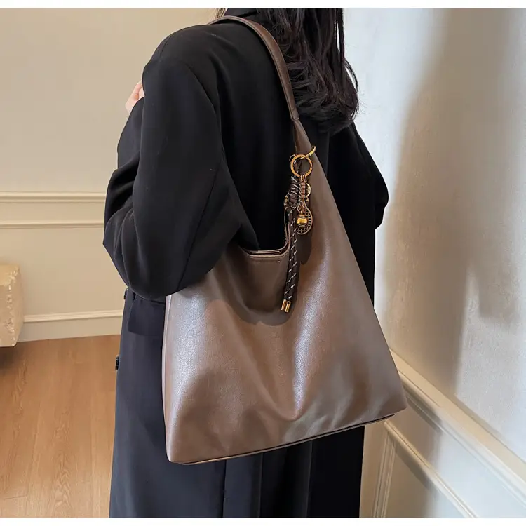 Vintage Work Commuter Bag Women Large 2024 Winter All-match Casual Shoulder Shopping Bag Tote Bag — feature 18