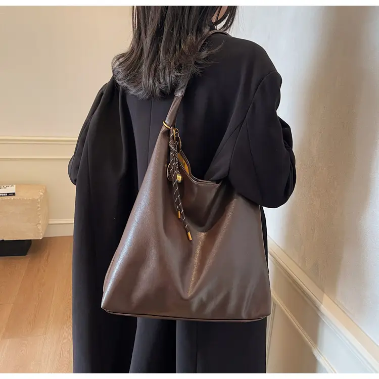 Vintage Work Commuter Bag Women Large 2024 Winter All-match Casual Shoulder Shopping Bag Tote Bag — feature 24