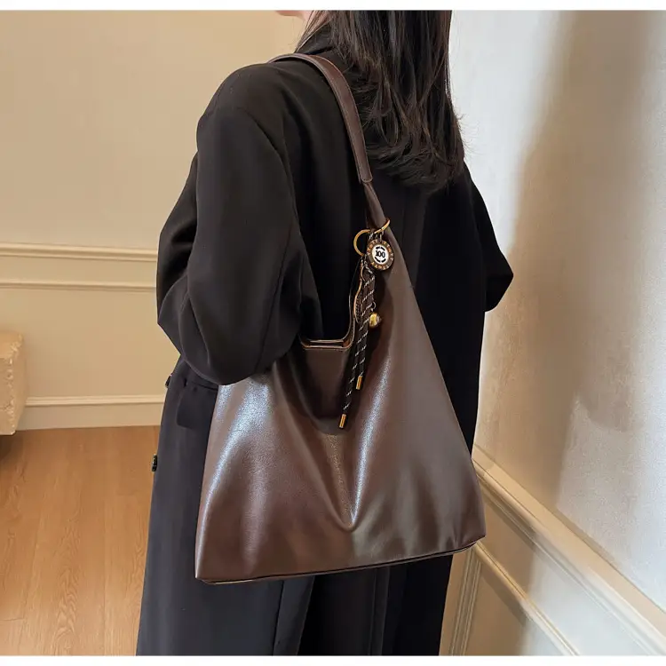 Vintage Work Commuter Bag Women Large 2024 Winter All-match Casual Shoulder Shopping Bag Tote Bag — feature 25