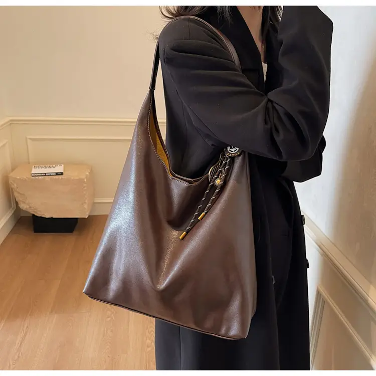 Vintage Work Commuter Bag Women Large 2024 Winter All-match Casual Shoulder Shopping Bag Tote Bag — feature 28