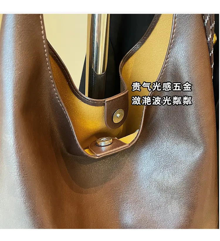Vintage Work Commuter Bag Women Large 2024 Winter All-match Casual Shoulder Shopping Bag Tote Bag — feature 3