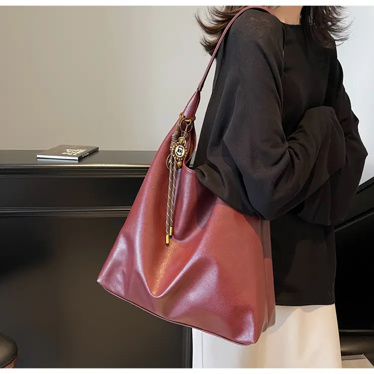 Vintage Work Commuter Bag Women Large 2024 Winter All-match Casual Shoulder Shopping Bag Tote Bag — feature 33