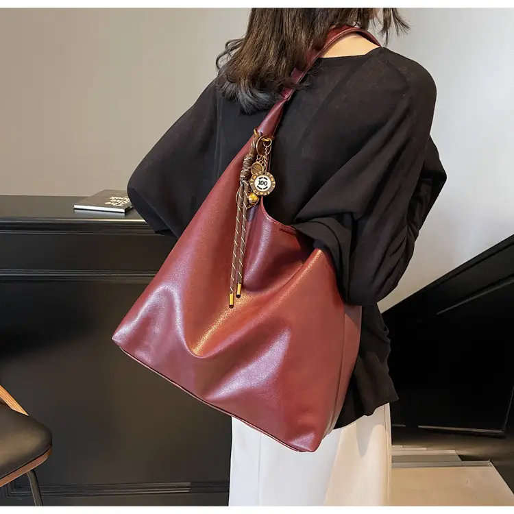 Vintage Work Commuter Bag Women Large 2024 Winter All-match Casual Shoulder Shopping Bag Tote Bag — feature 34