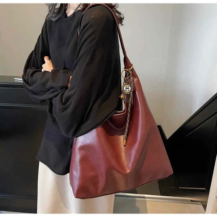 Vintage Work Commuter Bag Women Large 2024 Winter All-match Casual Shoulder Shopping Bag Tote Bag — feature 35