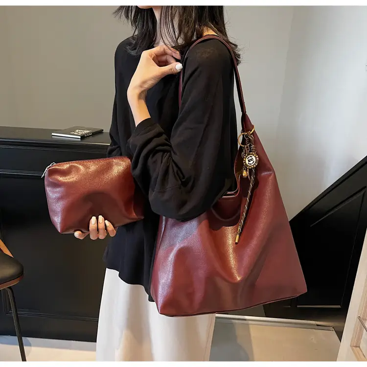 Vintage Work Commuter Bag Women Large 2024 Winter All-match Casual Shoulder Shopping Bag Tote Bag — feature 36