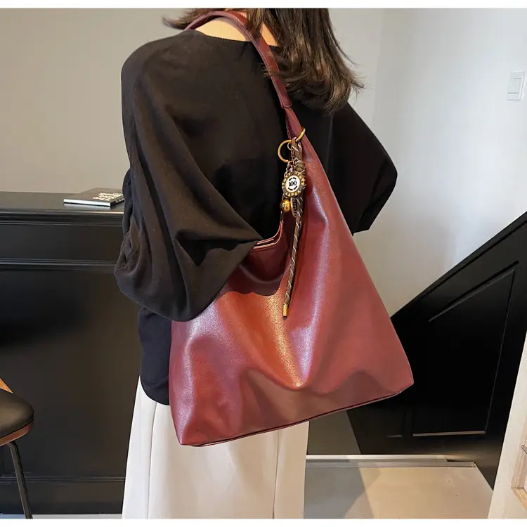 Vintage Work Commuter Bag Women Large 2024 Winter All-match Casual Shoulder Shopping Bag Tote Bag — feature 37
