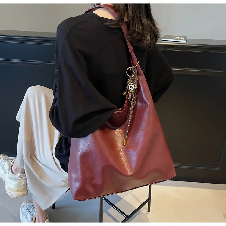 Vintage Work Commuter Bag Women Large 2024 Winter All-match Casual Shoulder Shopping Bag Tote Bag — feature 38