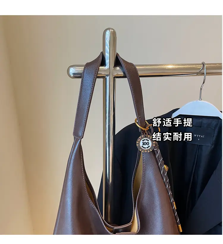 Vintage Work Commuter Bag Women Large 2024 Winter All-match Casual Shoulder Shopping Bag Tote Bag — feature 4