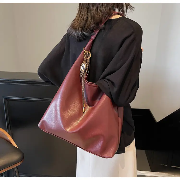 Vintage Work Commuter Bag Women Large 2024 Winter All-match Casual Shoulder Shopping Bag Tote Bag — feature 40