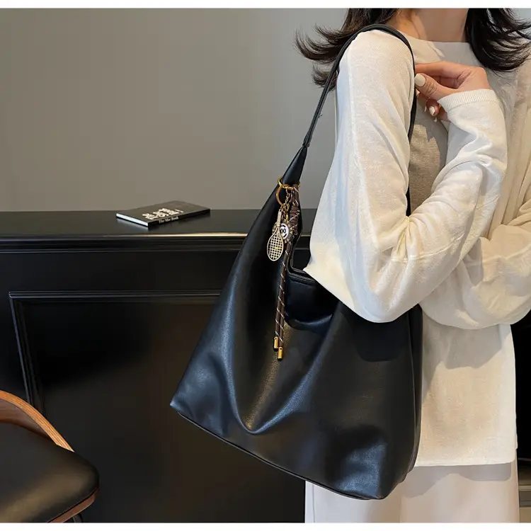 Vintage Work Commuter Bag Women Large 2024 Winter All-match Casual Shoulder Shopping Bag Tote Bag — feature 44