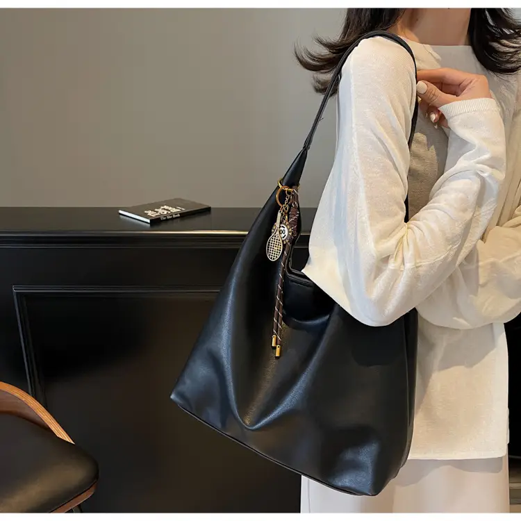 Vintage Work Commuter Bag Women Large 2024 Winter All-match Casual Shoulder Shopping Bag Tote Bag — feature 45