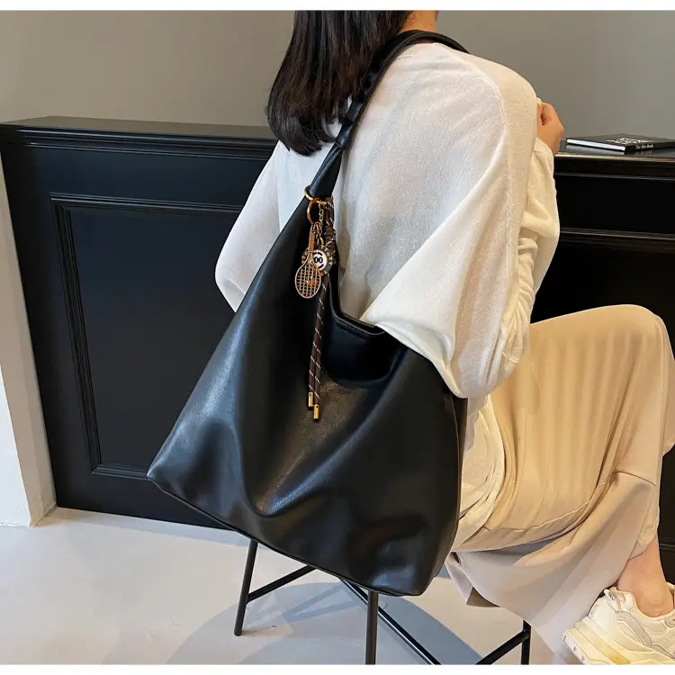 Vintage Work Commuter Bag Women Large 2024 Winter All-match Casual Shoulder Shopping Bag Tote Bag — feature 48