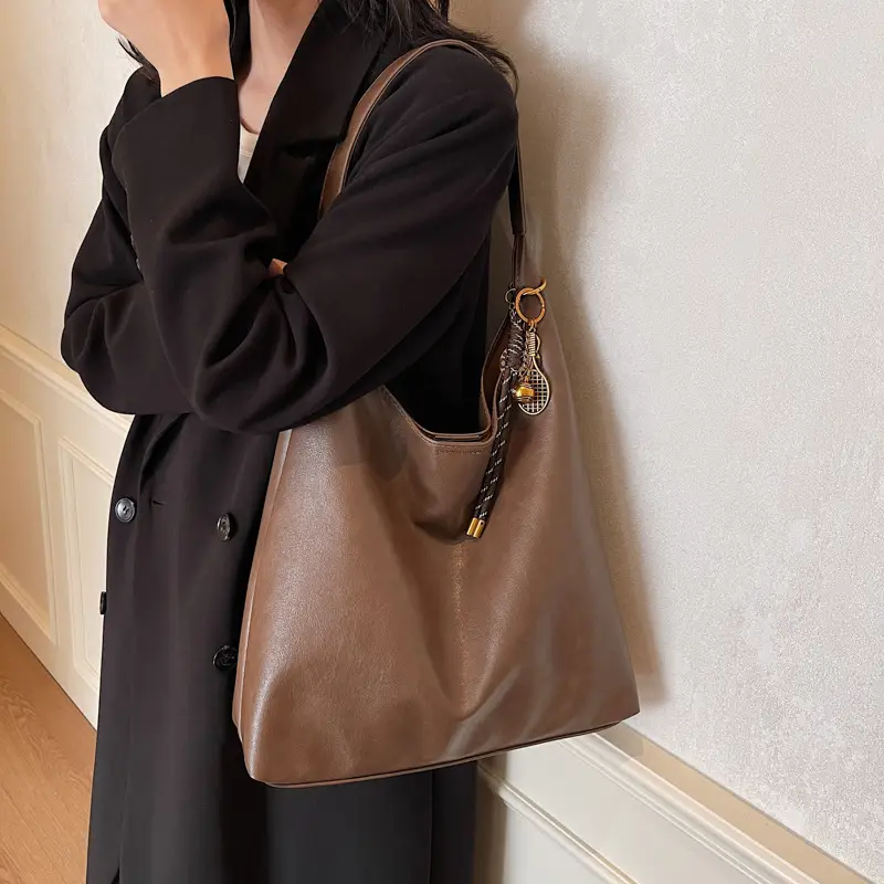 Vintage Work Commuter Bag Women Large 2024 Winter All-match Casual Shoulder Shopping Bag Tote Bag - Image 3